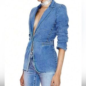 Stylish Blue Denim Blazer.  New Without tags.